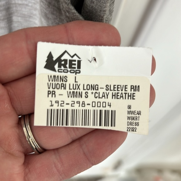 Nwt Vuori lux long sleeve romper clay heather L - Picture 5 of 10